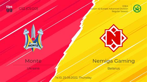 Monte x Nemiga Gaming 25/06/2024 – Odds casas de apostas.